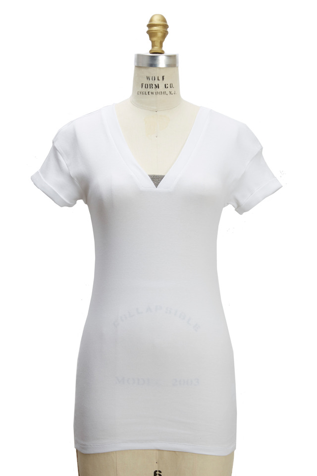 White Cotton Monili T-Shirt