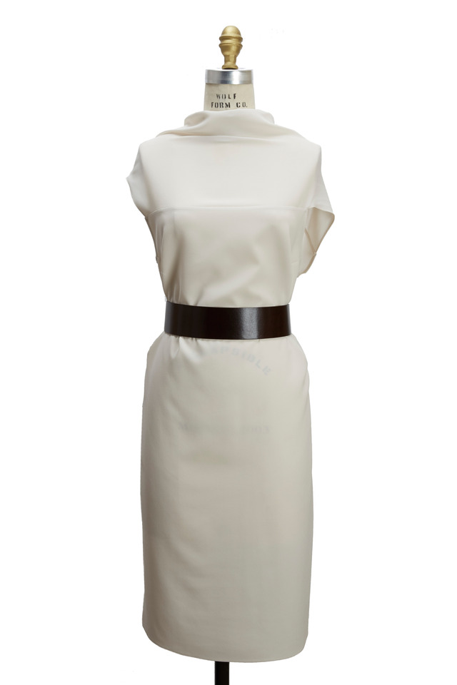 Vanilla Silk Crepe Dress