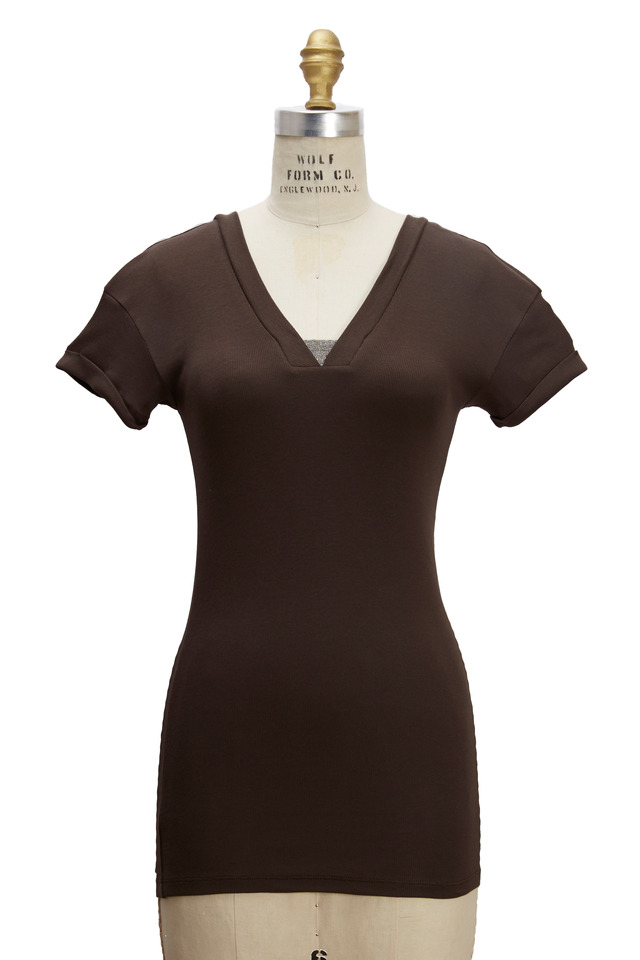 Espresso Cotton Monili T-Shirt