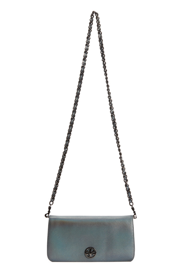 Adalyn Gunmetal Saffiano Sport Clutch