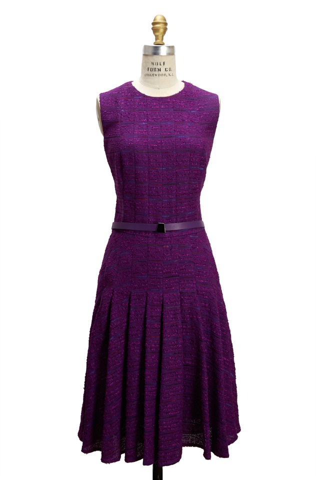 Violet Cotton Sleeveless Dress