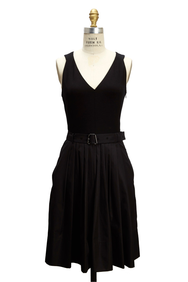 Black Silk & Cotton Dress