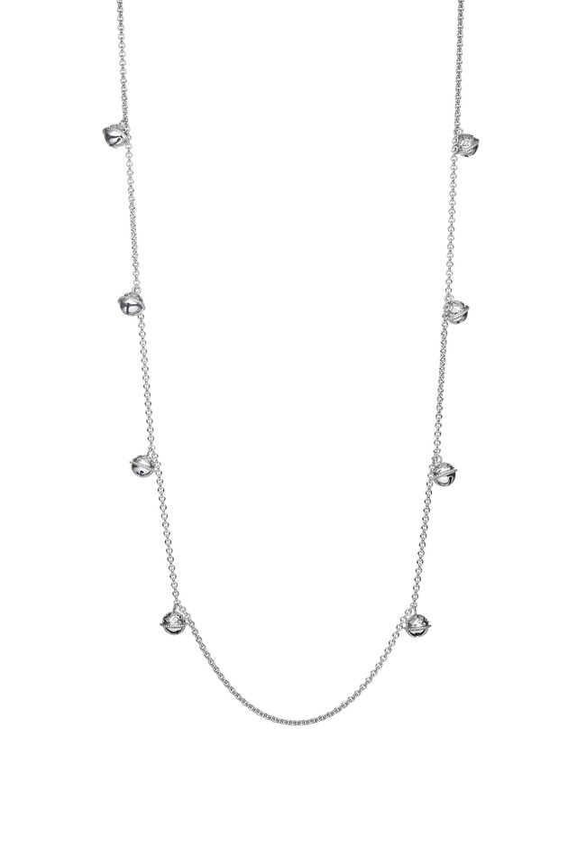 Meditation Bell Sterling Silver Jingle Necklace
