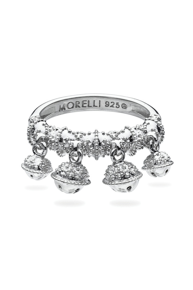 Sterling Silver Four Bell Cluster Ring