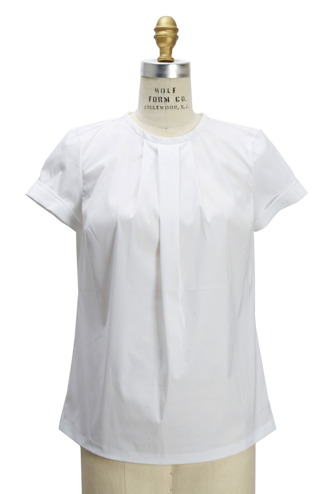 White Poplin Blouse