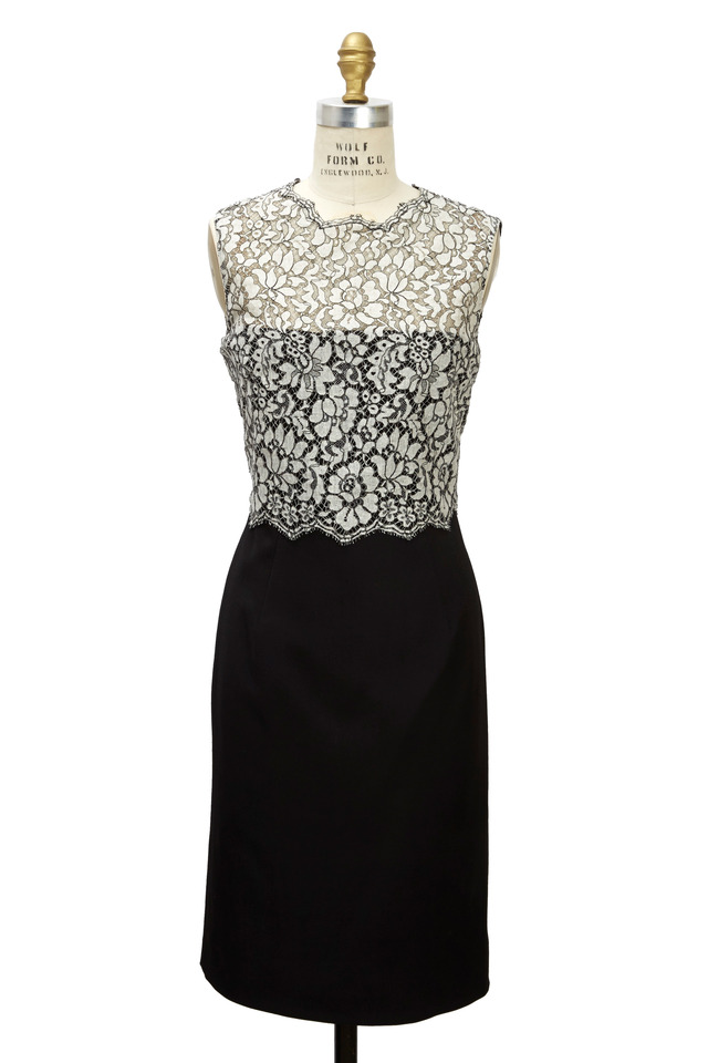 Black Techno Tubino Dress