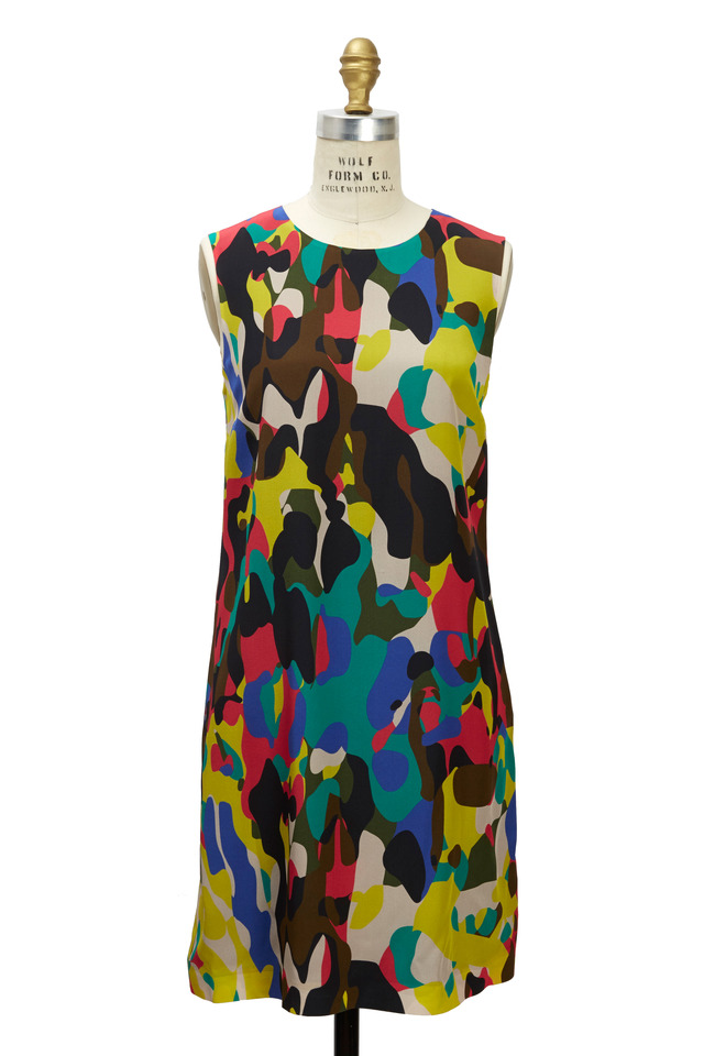 Camo Multicolor Silk Shift
