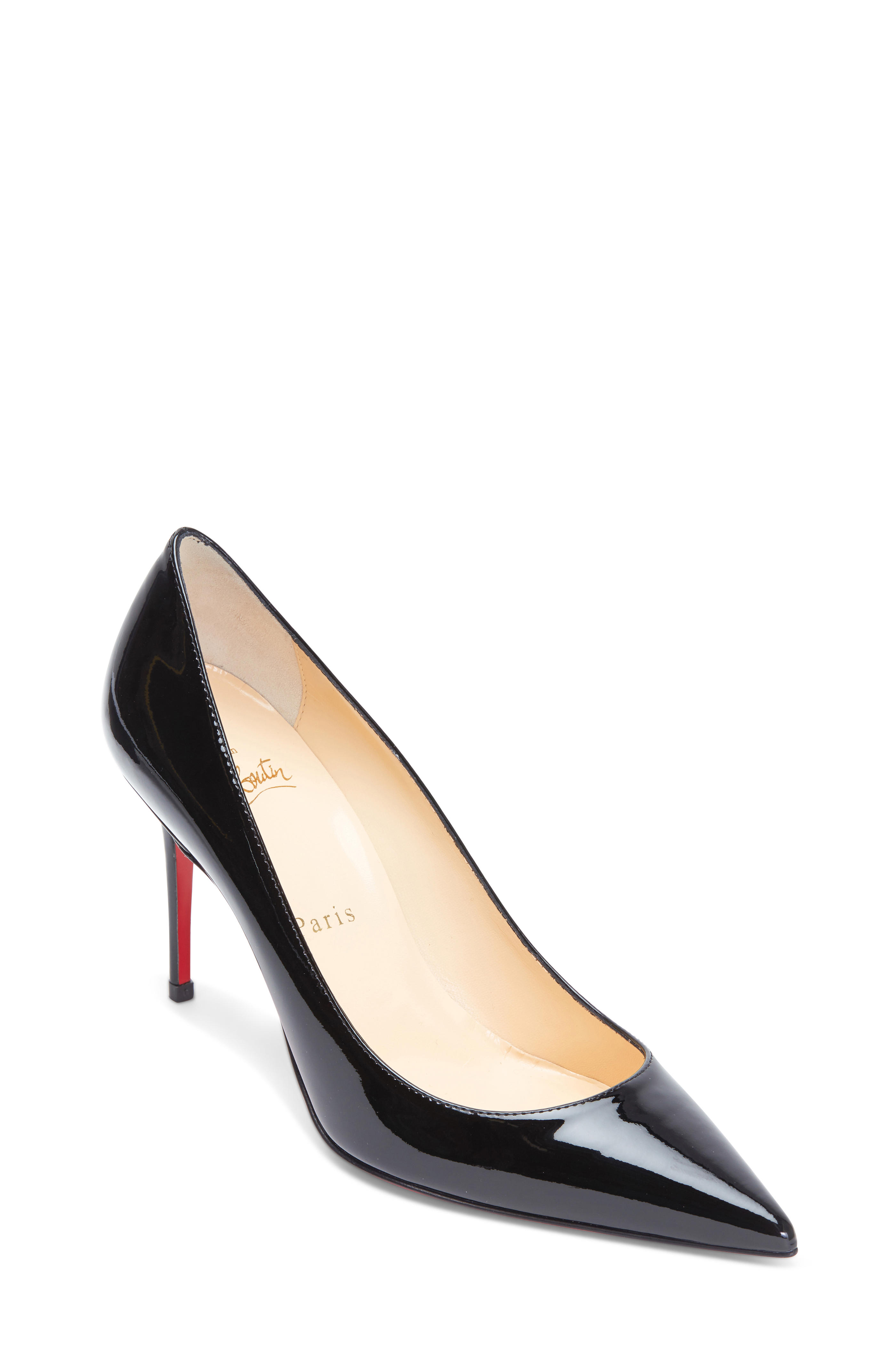 christian louboutin 85mm black patent