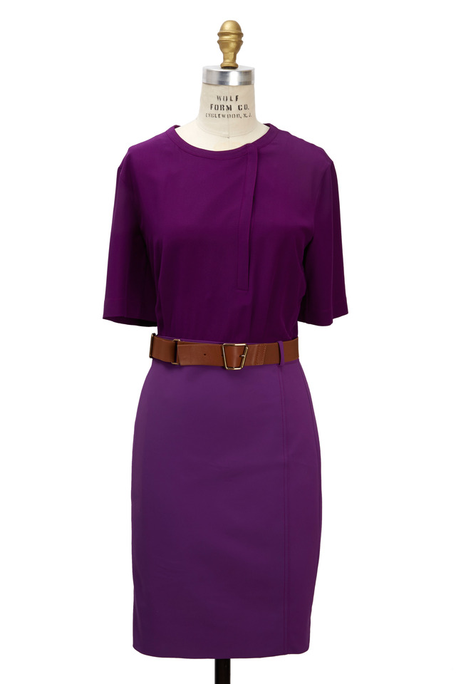Purple Silk Dress