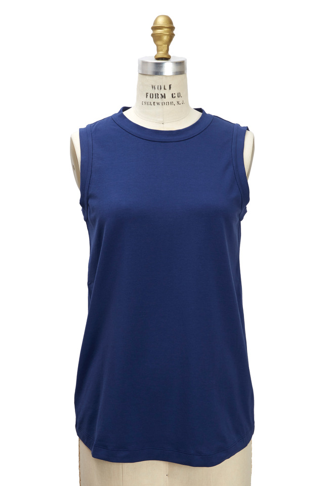 Royal Blue Cotton Tank Top