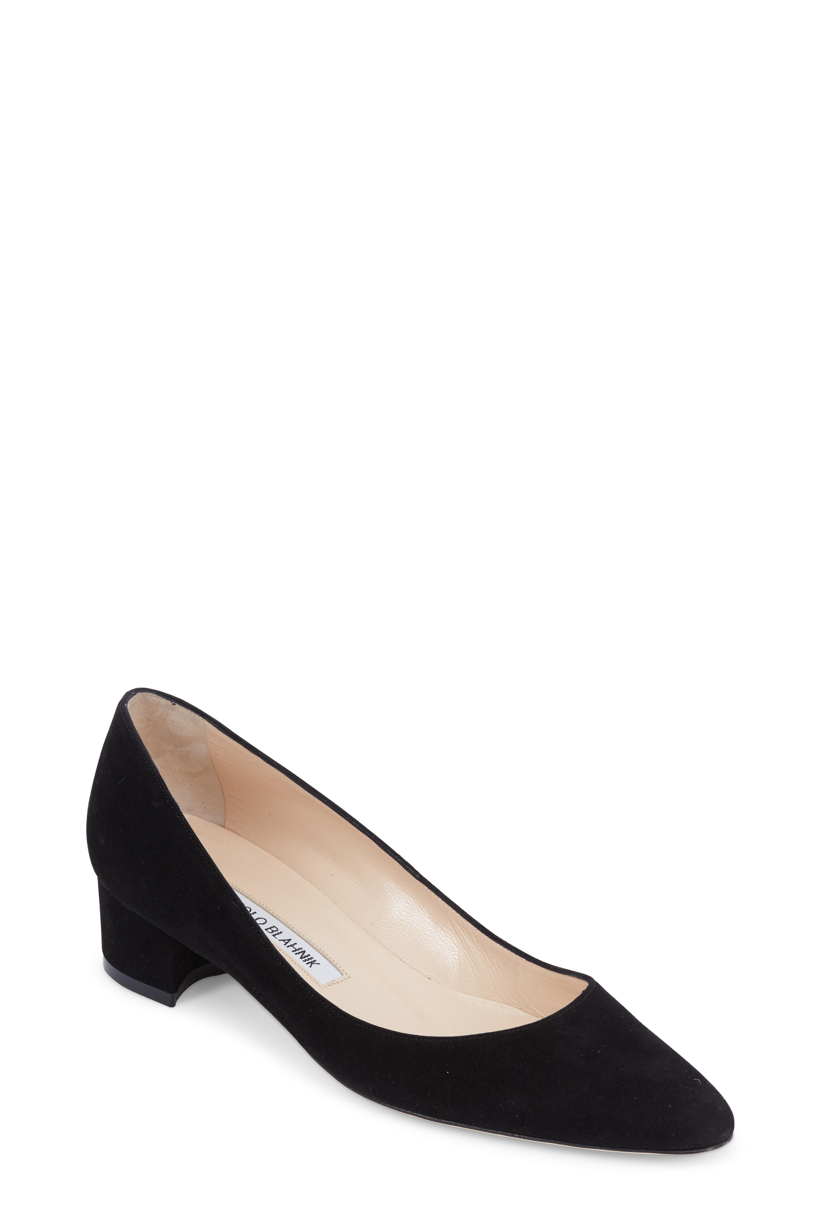 Listony Black Suede Low-Heel Pump, 30mm 