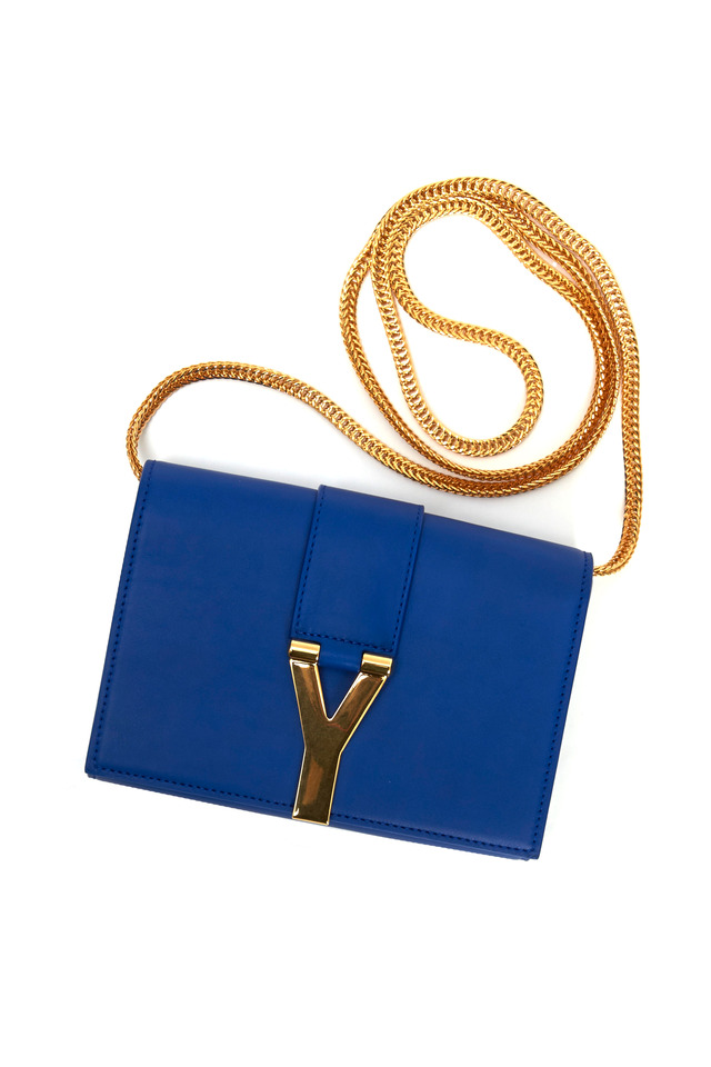 Majorelle Blue Leather Small Satchel
