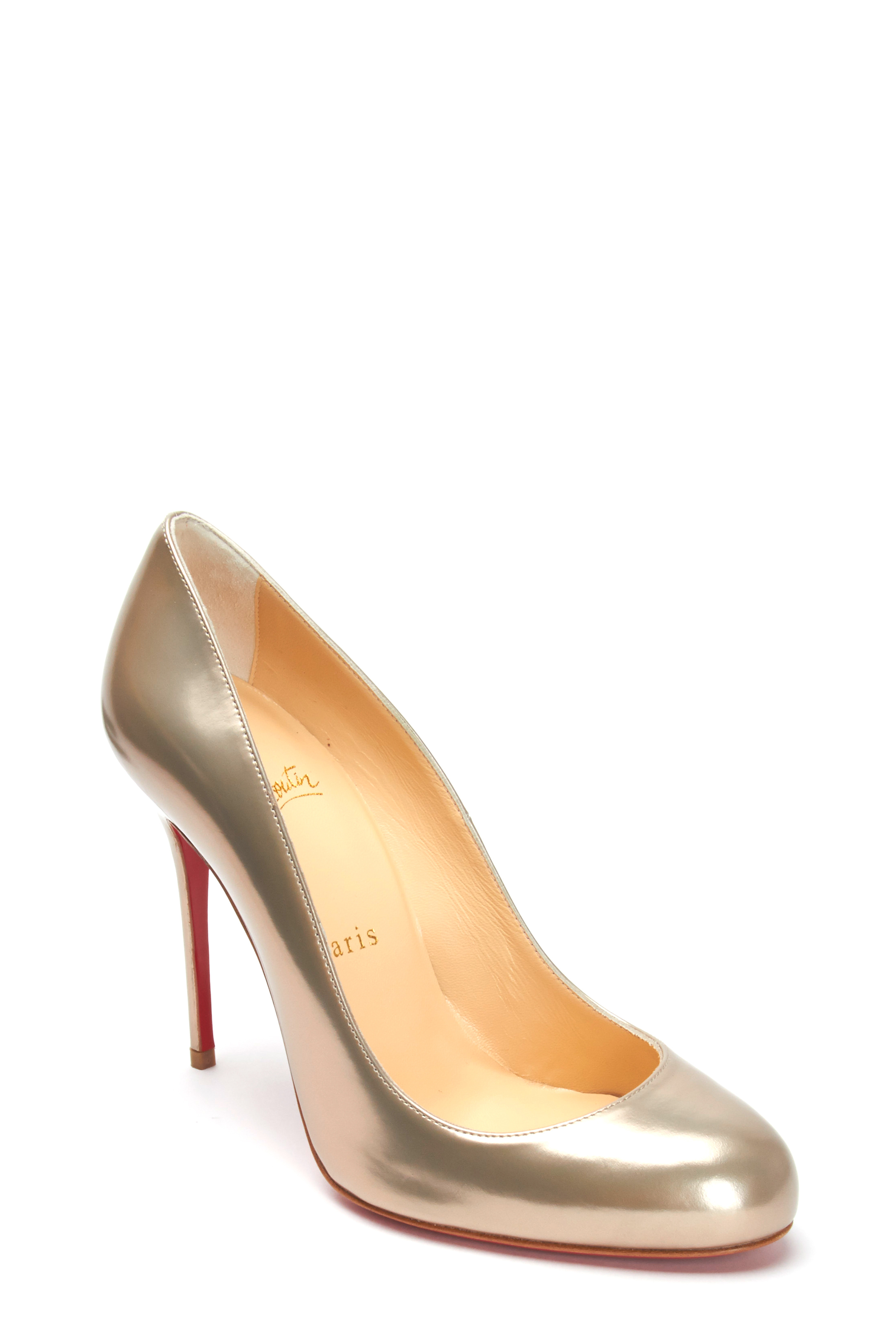 Fifi Beige Specchio Round Toe Pumps Fifi Beige Specchio Round Toe Pumps