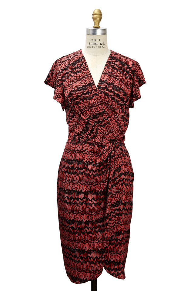 Geranium Silk Dress