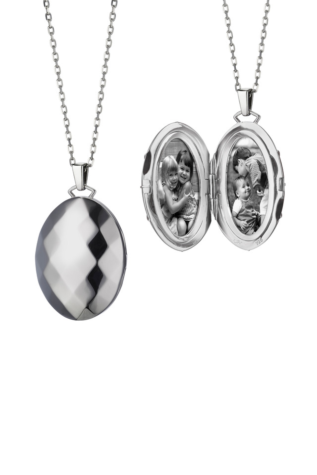 Sterling Silver Mars Locket Necklace