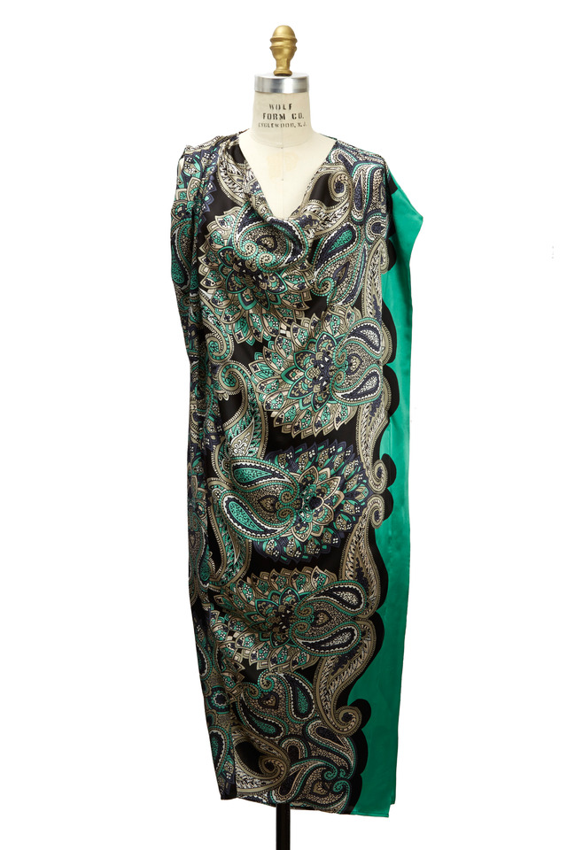 Green Multicolor Dress