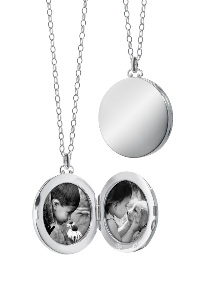 Sterling Silver Round Domed Edge Locket