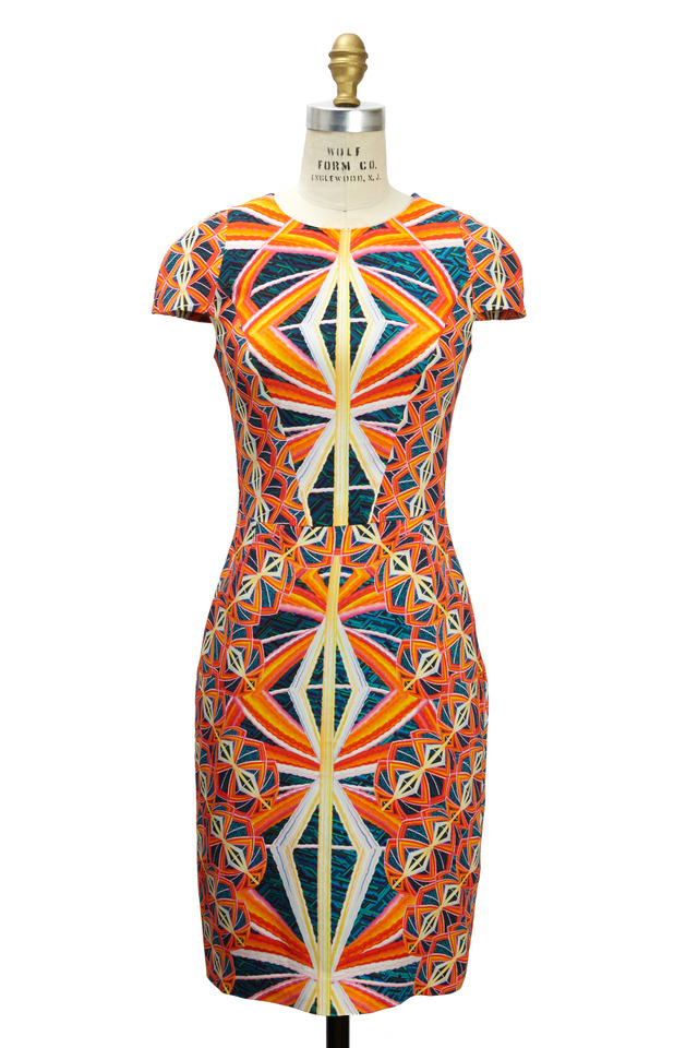 Marissa Orange Multicolor Dress
