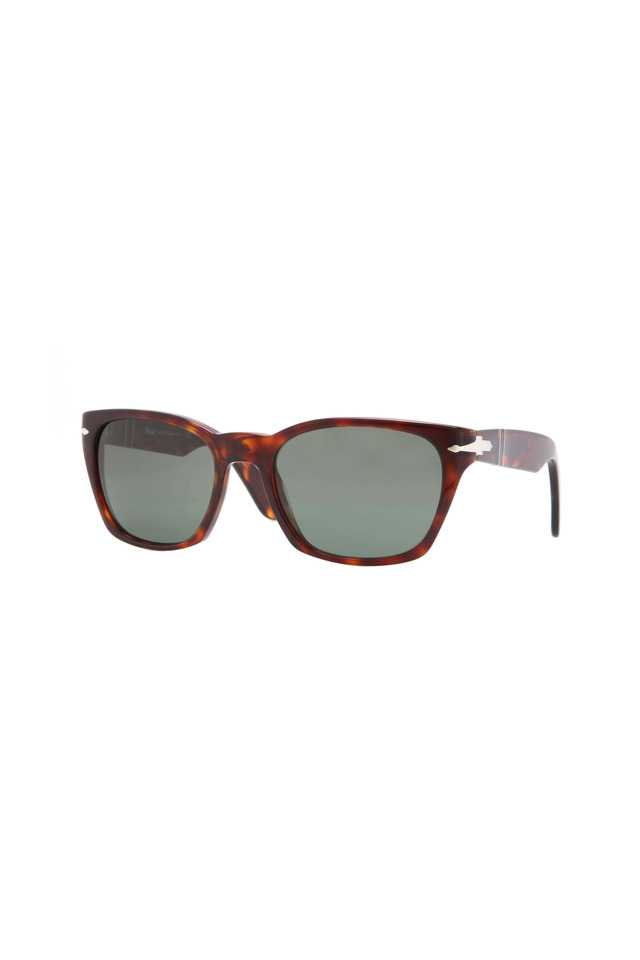 PO3058S Square Havana Sunglasses
