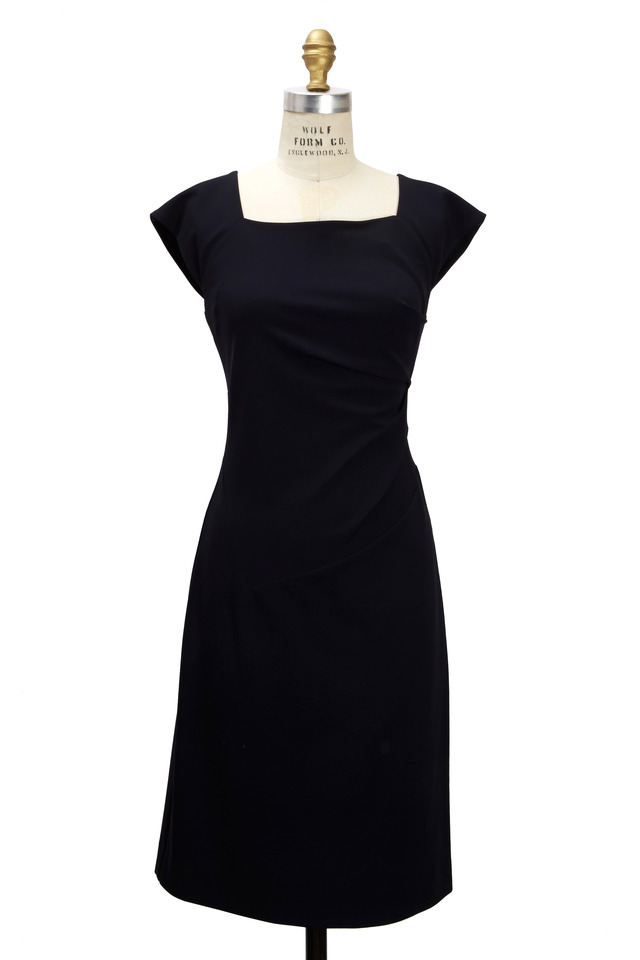 Navy Blue Jersey Dress
