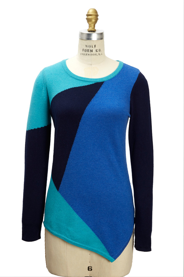 Navy Blue Surfside & Turtle Cashmere Sweater