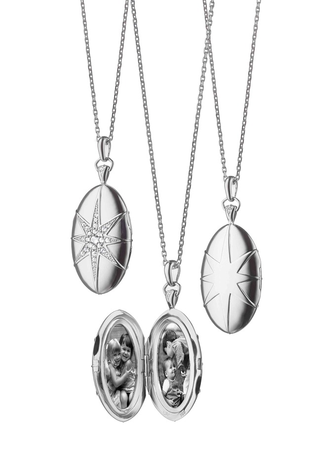 Sterling Silver Star Locket Necklace