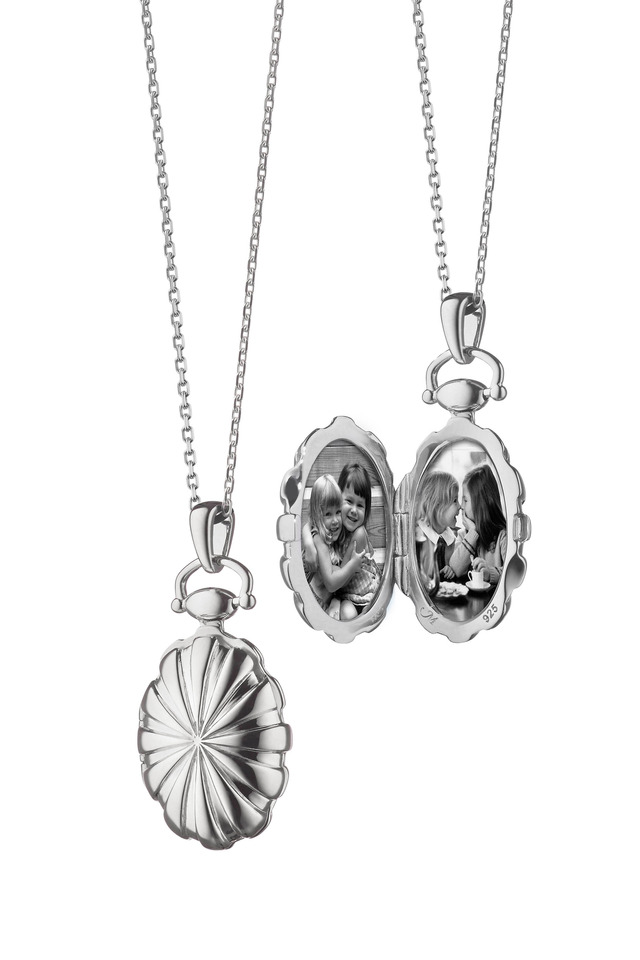 Sterling Silver Petite Sunburst Locket