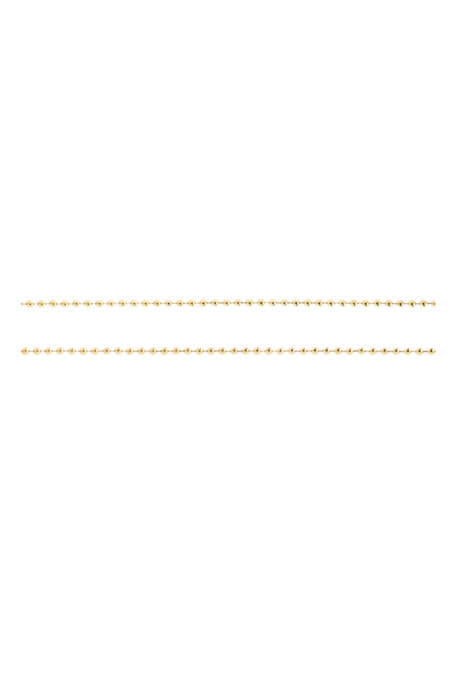 White Gold Ball Chain Necklace