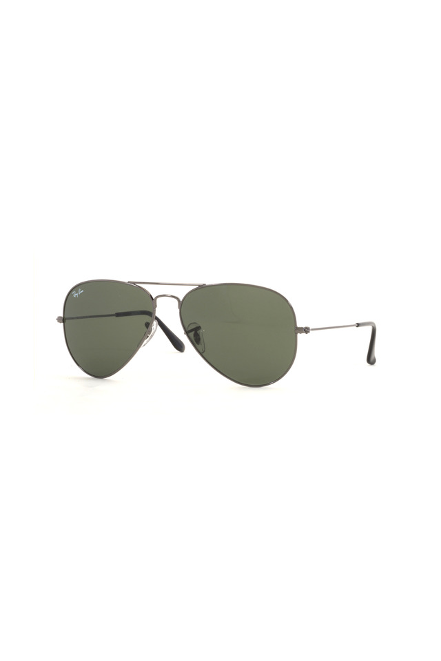 Aviator Large Gunmetal Sunglasses