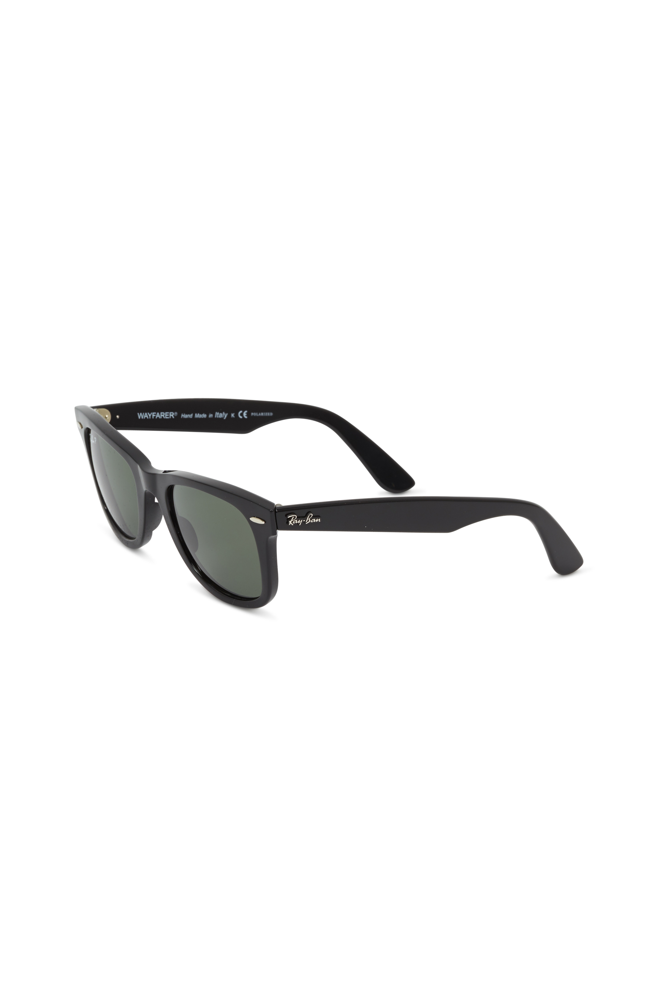 Ray Ban Rb2140 Black Wayfarer Polarized Sunglasses Mitchell Stores