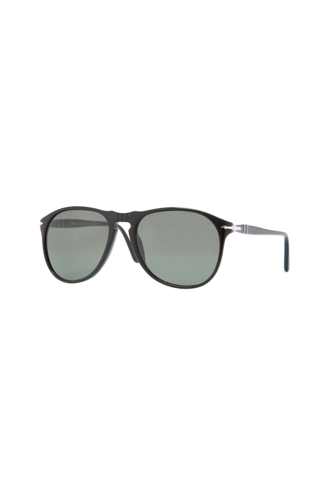 Black Polarized Suprema Pilot Sunglasses
