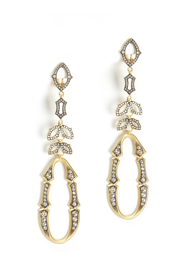 Perfect Bride Yellow Gold Diamond Earrings