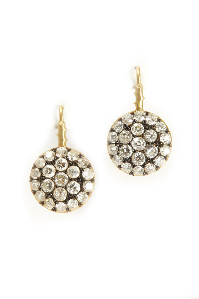 Yellow Gold Diamond Drop Earrings