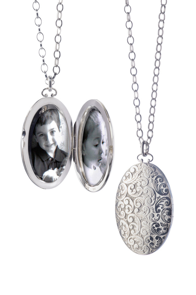 Sterling Silver Floral Locket