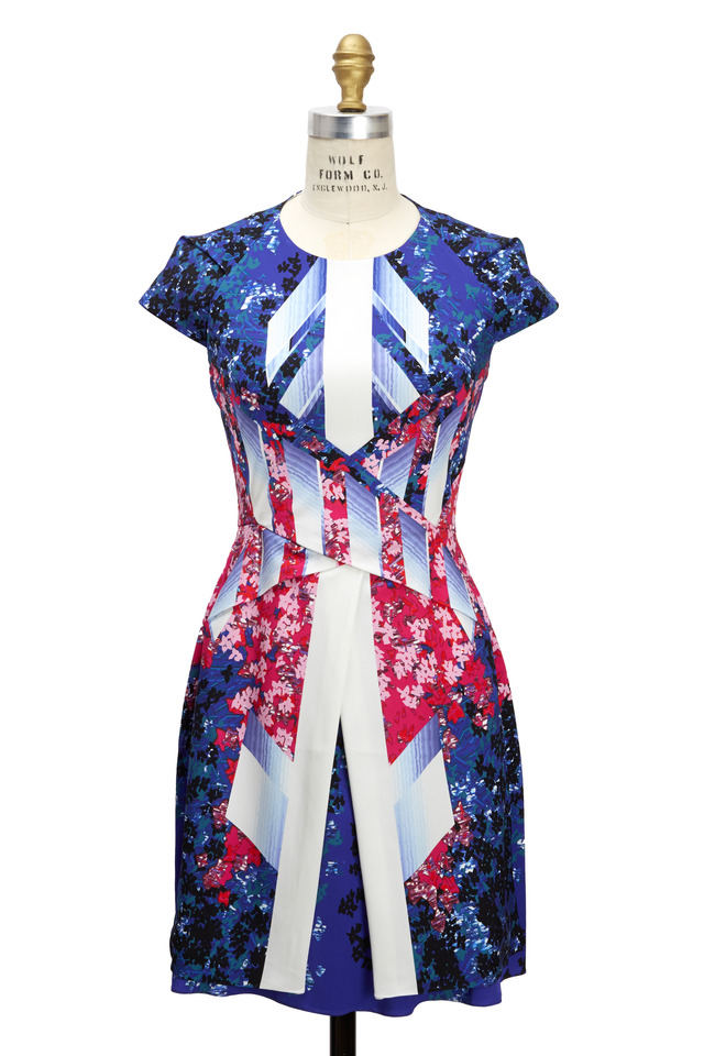 Mora Multicolored Cap Sleeve Dress