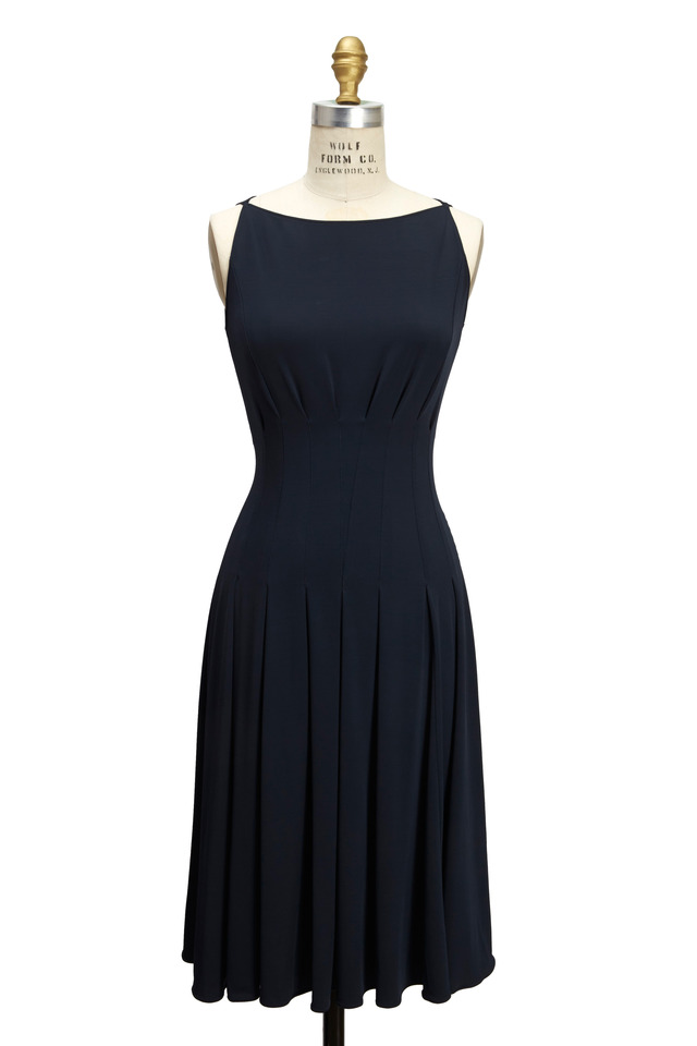 Navy Blue Jersey Dress