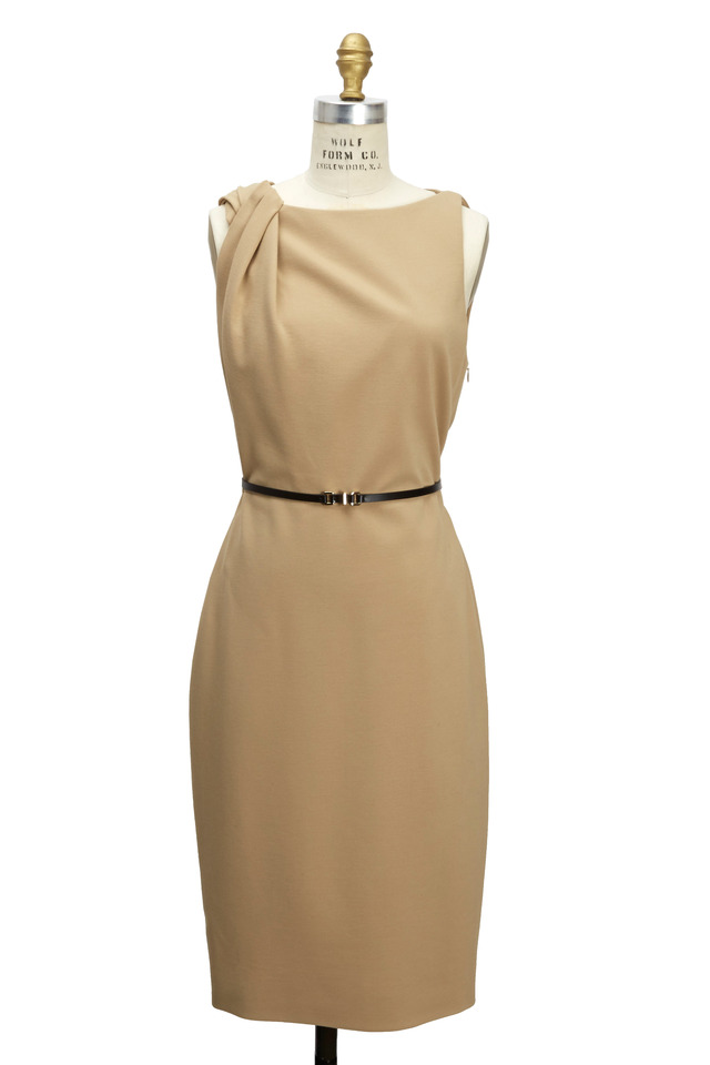 Sand Ponte Jersey Dress