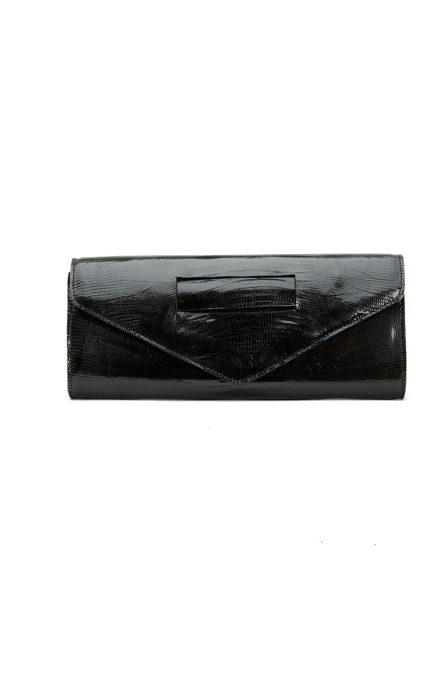 Ashley Style Black Lizard Clutch