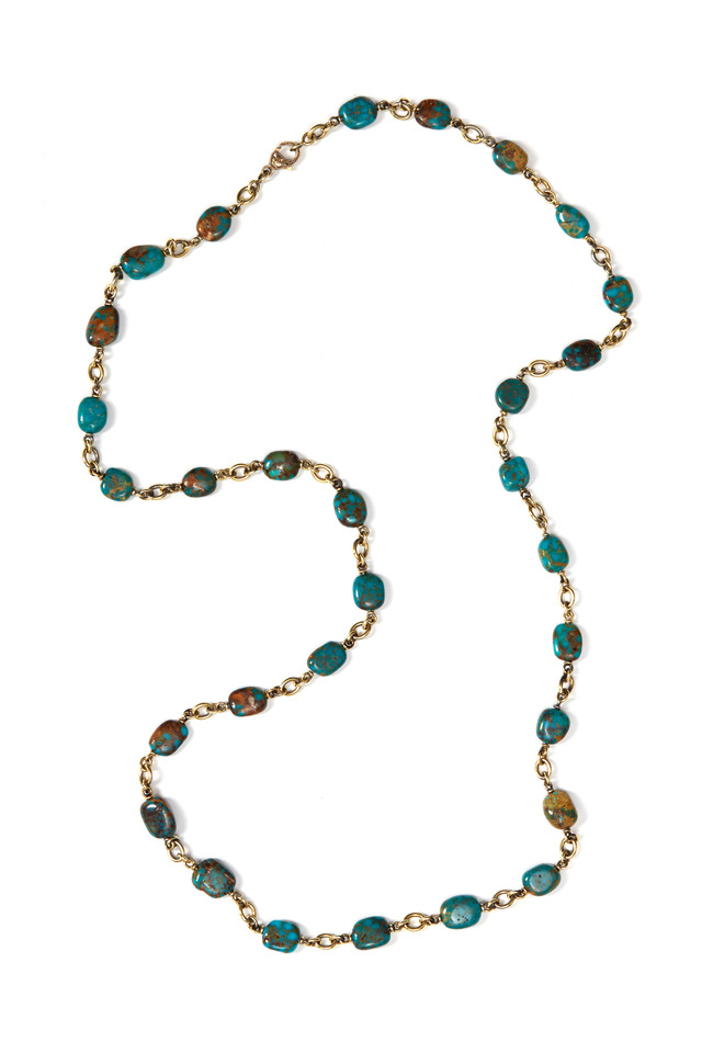 Kingman Turquoise Beaded Necklace
