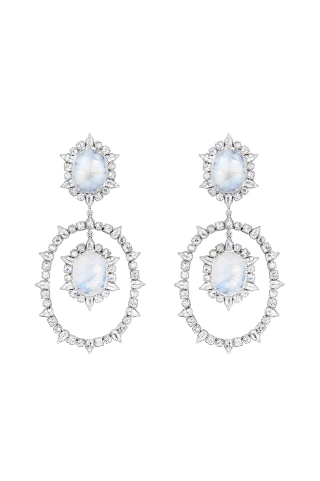 Rainbow Moonstone Earrings