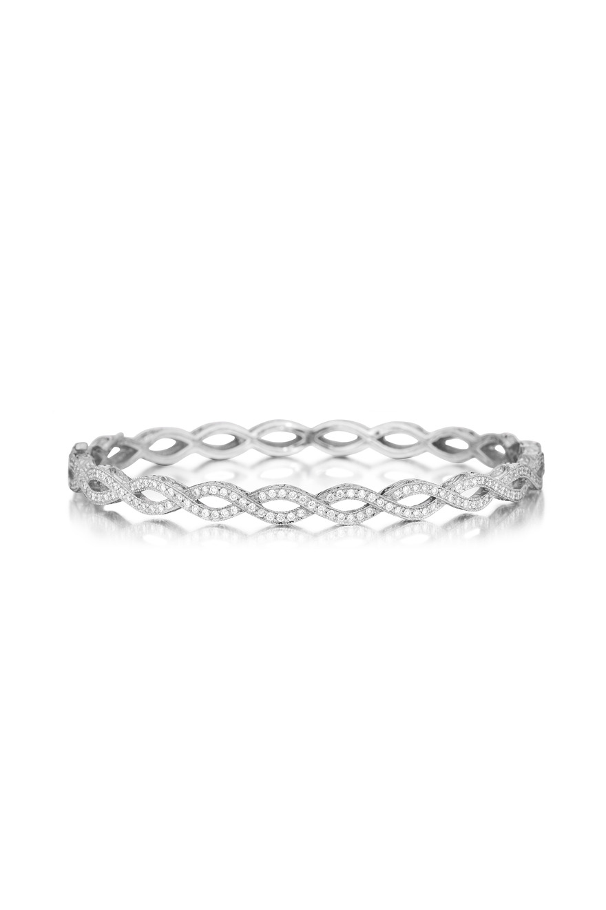 Entwined Diamond Bangle
