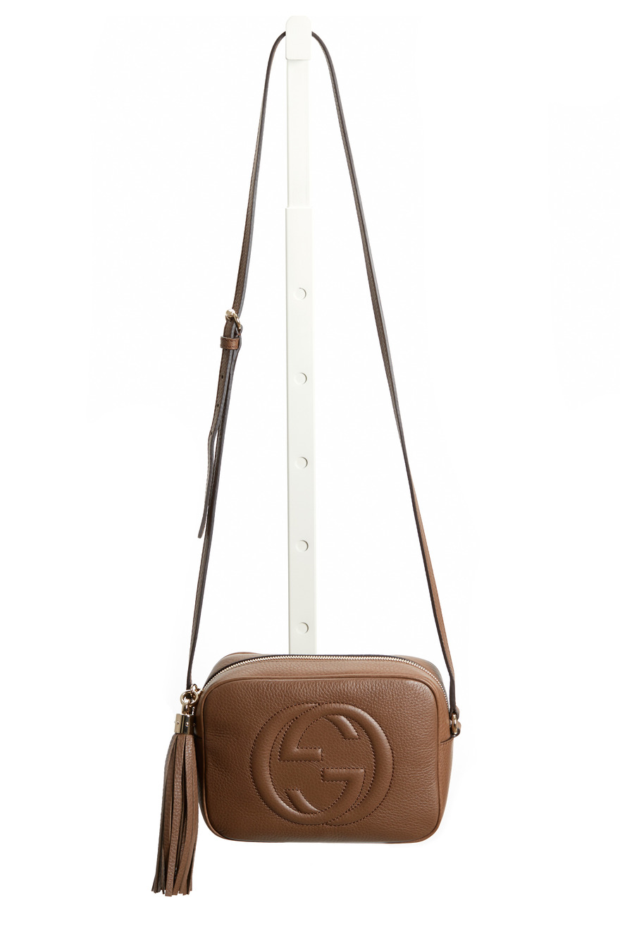 Soho Disco Maple Brown Leather Crossbody Bag