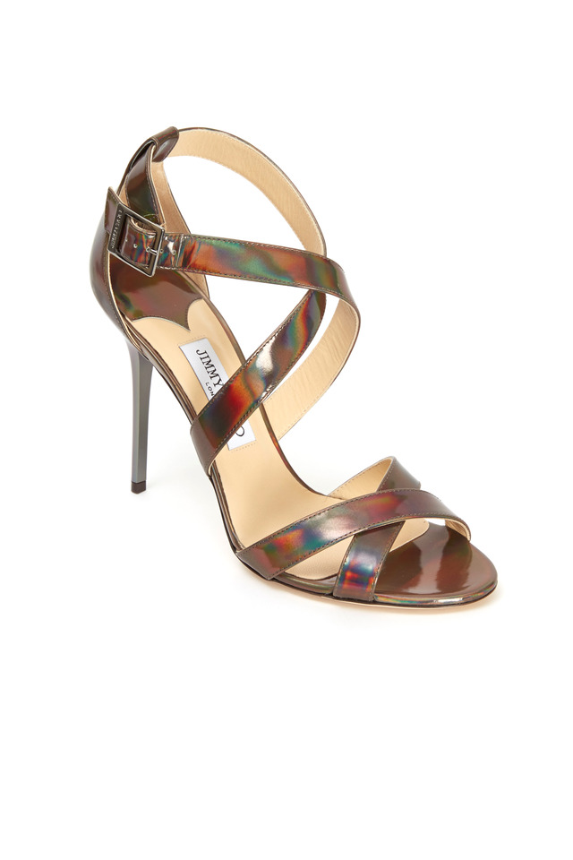 Lottie Iridescent Crisscross Sandals