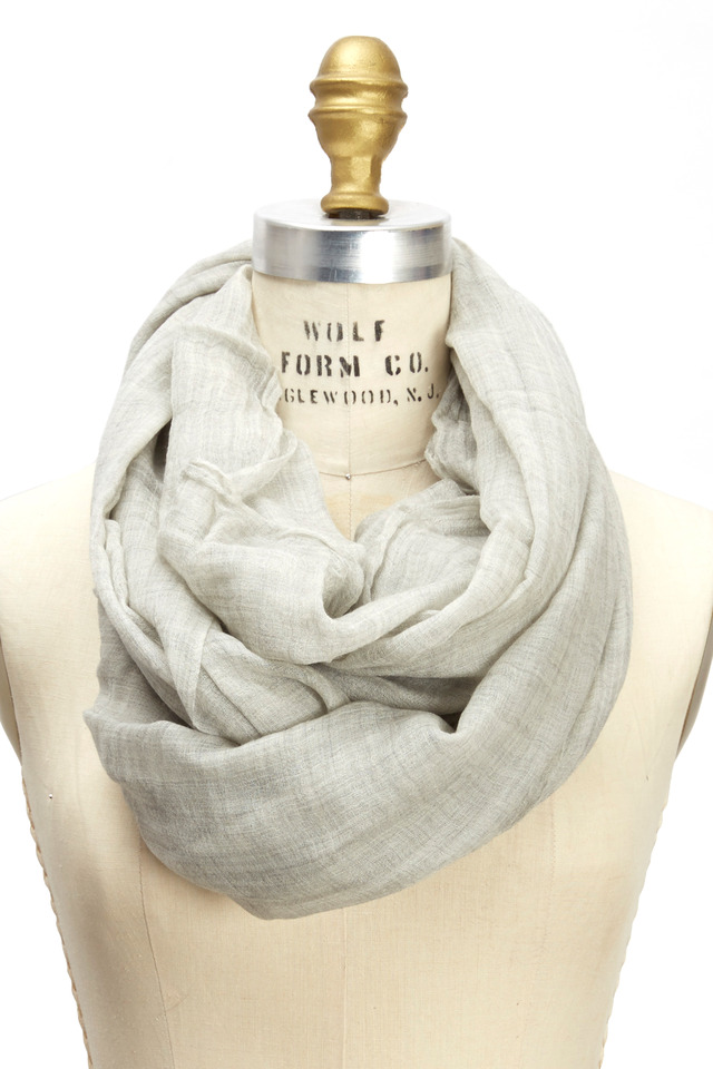 Pearl Cashmere Felted Print Scarf