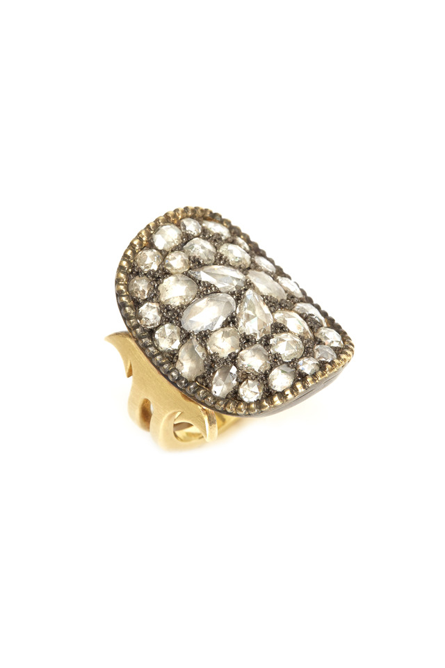 Yellow Gold Rose-Cut Diamond Ring