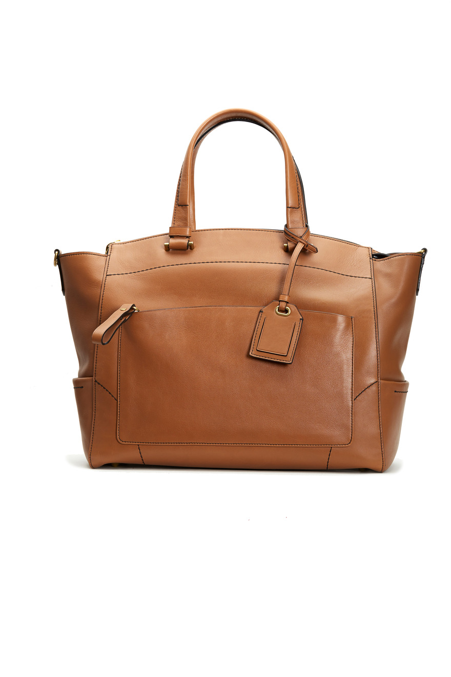 Uniform Saddle Brown Leather Satchel