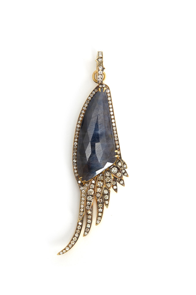 Yellow Gold Sapphire Pendant