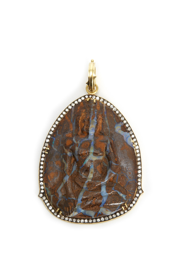 Opal Buddha Pendant