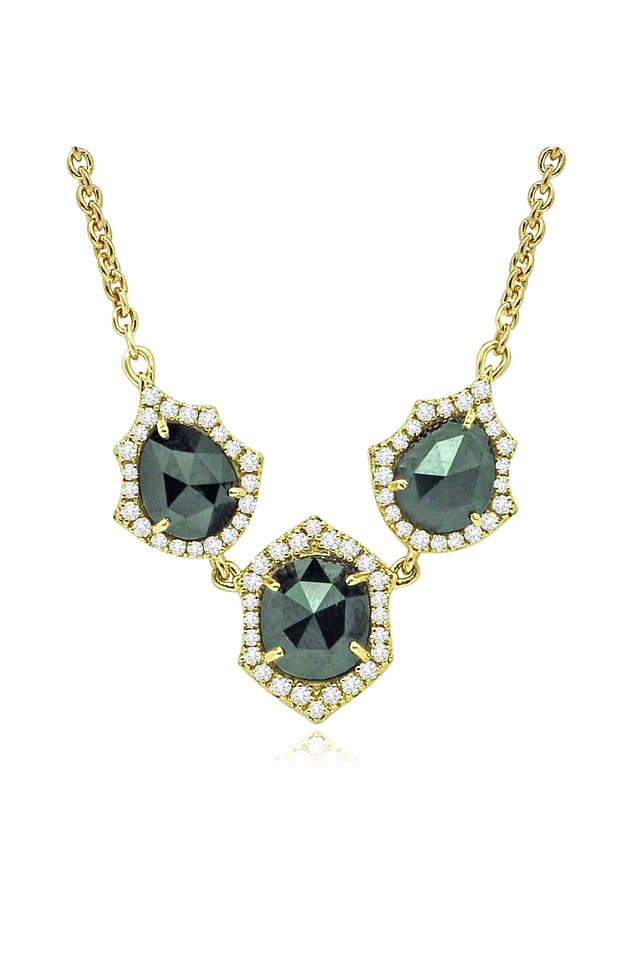 Gold Rough Diamond Necklace