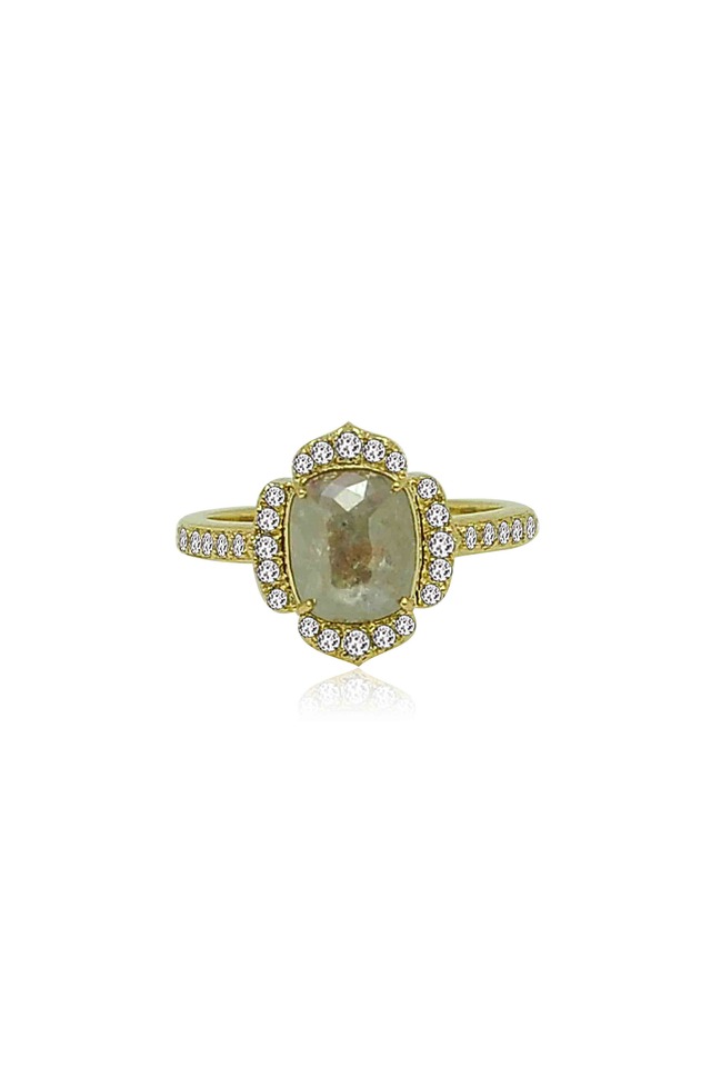 Gold Rough Diamond Ring